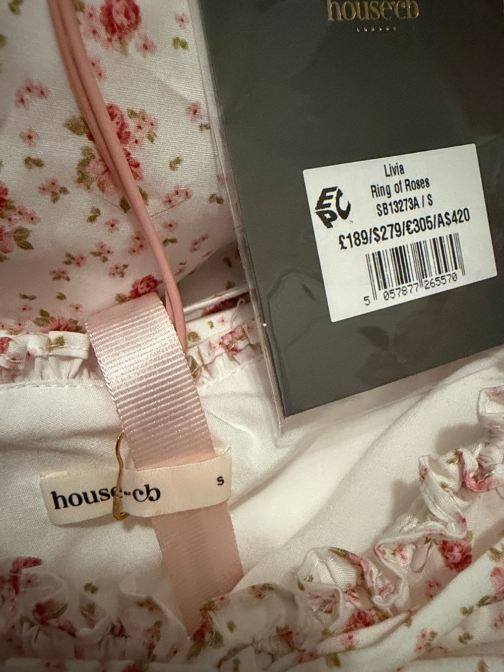 House of CB Midi Dress Pink Floral - Picture 5 of 5